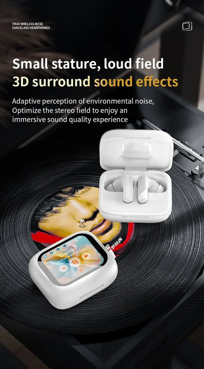 Wireless Earbud Bluetooth 5.4 Earphone Touch Screen Control Active Noise Reduction In Ear Headphone Mic For iPhone Samsung Mi